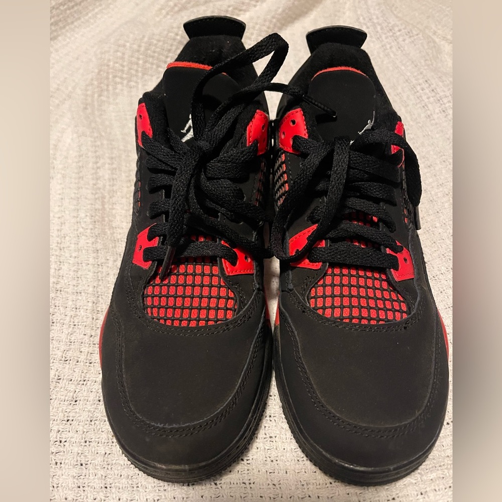 Black and Red Youth Jordans